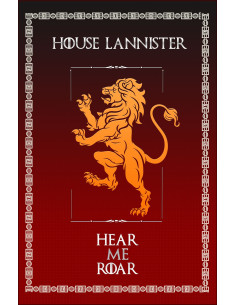 Banner Game of Thrones House Lannister (75 x 115 cms.)