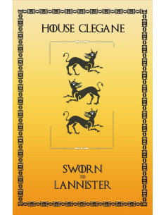 Banner Game of Thrones House Clegane (75 x 115 cms.)