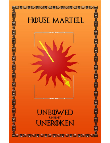 Banner Game of Thrones House Martell (75x115 cms.)