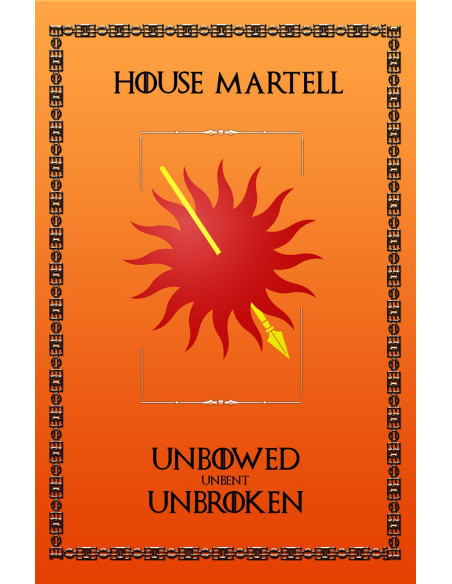 Banner Game of Thrones House Martell (75x115 cms.)