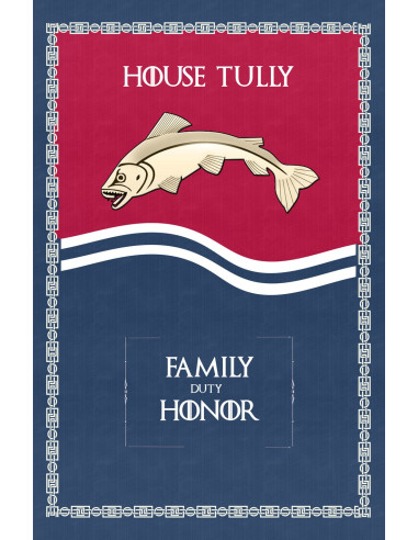 Banner Game of Thrones House Tully (75x115 cms.)