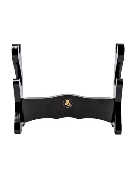 Expositor de madeira para 2 katanas