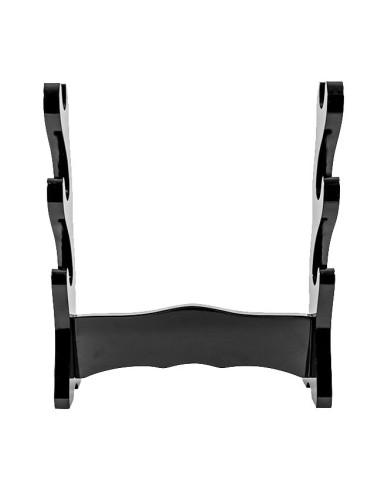 Expositor de madeira para 3 katanas