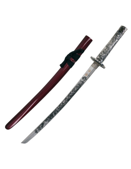 Wakizashi Masamune, punho de prata