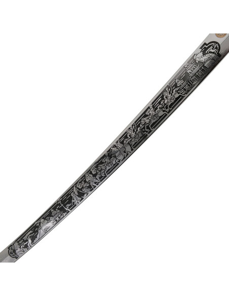 Wakizashi Masamune, punho de prata
