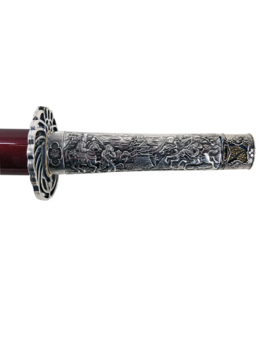 Wakizashi Masamune, punho de prata