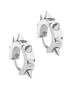 brincos góticos de prata