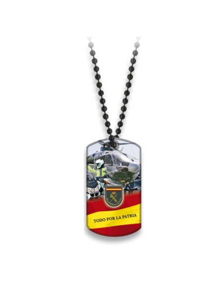 Placa com corrente de bola Guardia Civil