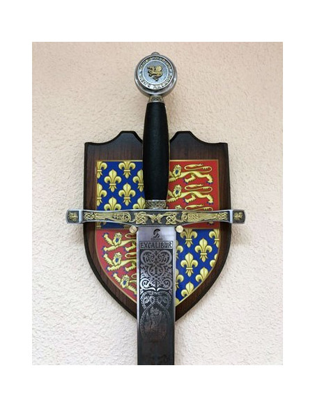 Exposição de parede de espada Excalibur
