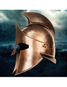 capacete soldado grego