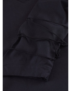 Blusa medieval Aila, preta 2