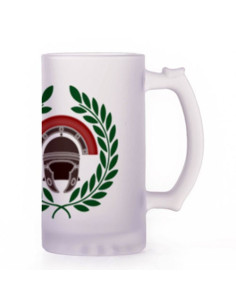 Caneca de Cerveja Roman Centurion, vidro translúcido 2