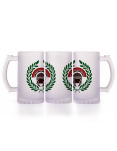 Caneca de Cerveja Roman Centurion, vidro translúcido