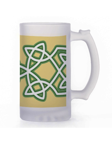 Caneca de Cerveja Celtic Knots, vidro...