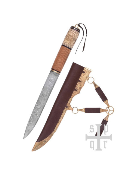 Faca Viking, Aço Damasco