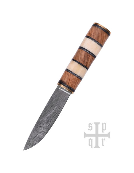 Faca Viking Seax, Aço Damasco