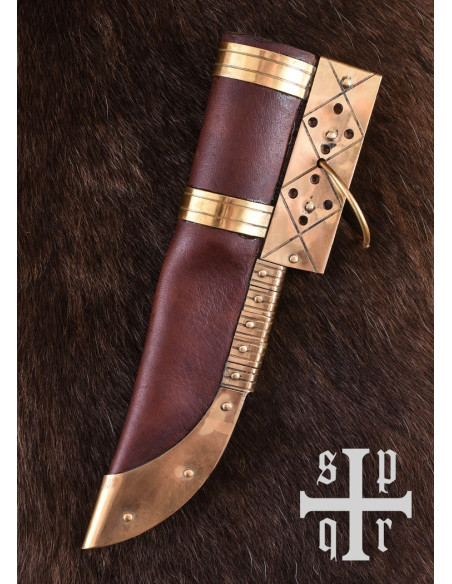 Faca Viking Seax, Aço Damasco