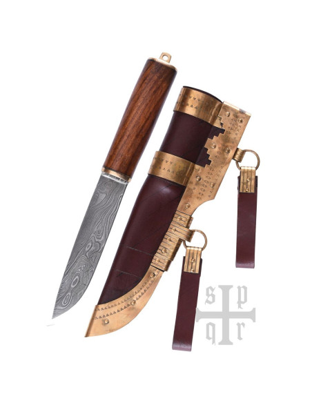 Faca Viking Seax Damasceno