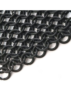 Camisa cota de malha europeia, escurecida