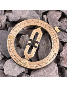 relógio de sol renascentista, latão