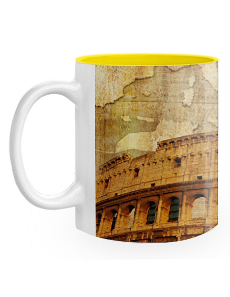 Caneca de Cerâmica Coliseu Romano