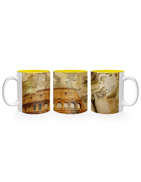 Caneca de Cerâmica Coliseu Romano
