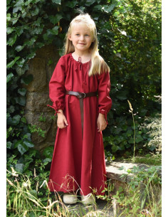 Vestido vermelho Viking Ana, menina 2