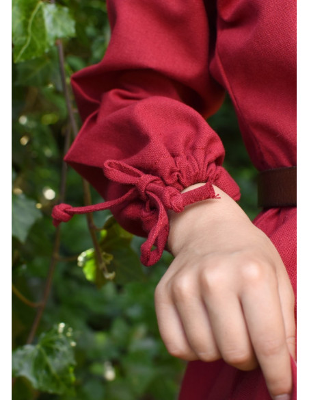 Vestido vermelho Viking Ana, menina