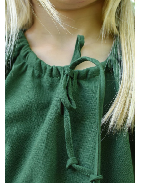 Vestido viking verde Ana, menina
