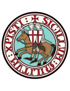 Toalha Redonda Cavaleiros Templários Algodão (vários...