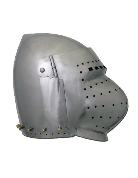 Bacia Battle-Ready com viseira, aço...