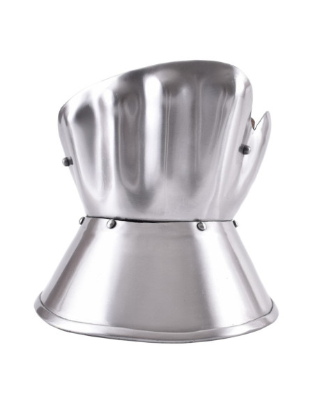 Protetores de mãos de aço polido