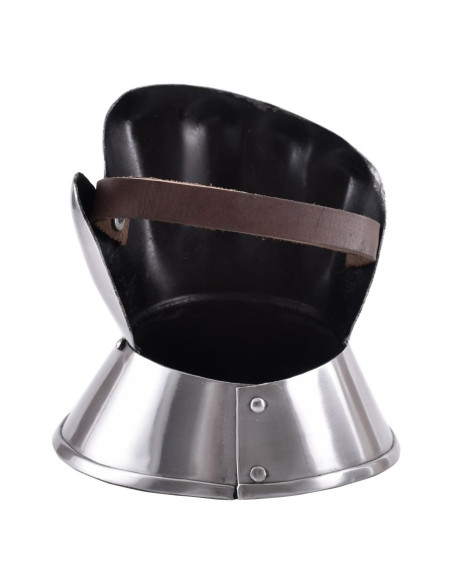 Protetores de mãos de aço polido