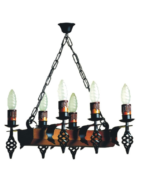 Tronco de candeeiro medieval em ferro...