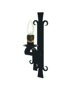 Aplicar forja medieval 1 luz (45x12 cms.)