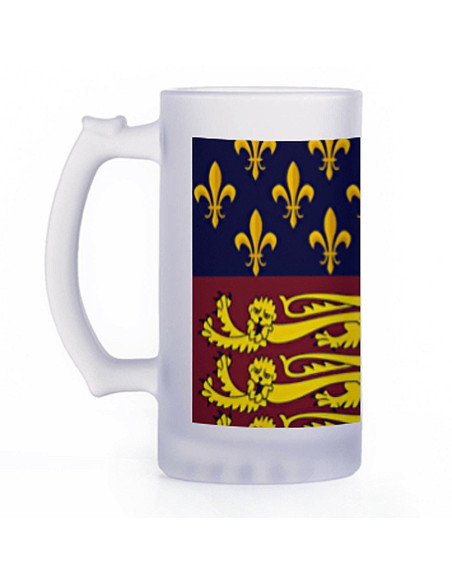 Caneca de cerveja medieval, vidro...