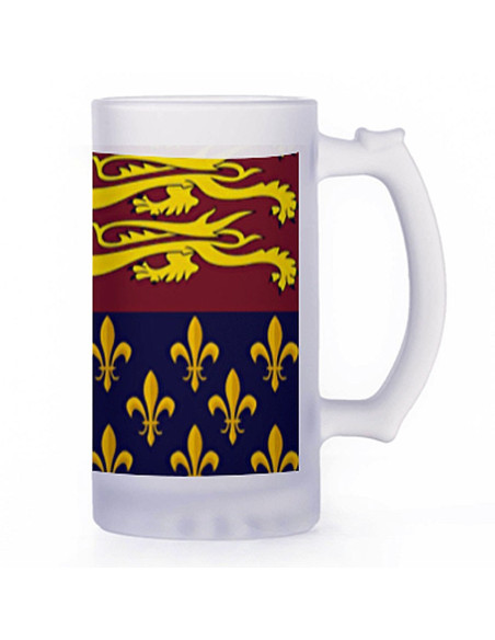 Caneca de cerveja medieval, vidro...