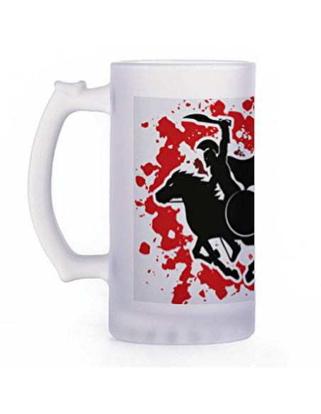 Caneca de cerveja guerreiros gregos,...