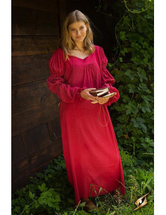 Túnica interna Lucrezia, vermelho escuro