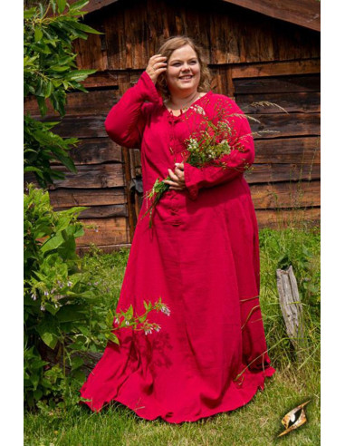 Túnica interior Isabel, vermelho escuro