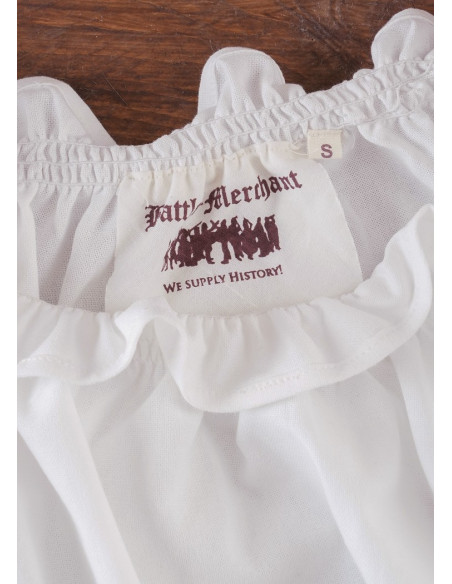 Blusa medieval branca de manga...