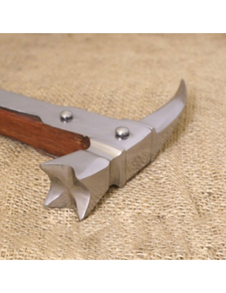 Martelo de guerra medieval de bico de...