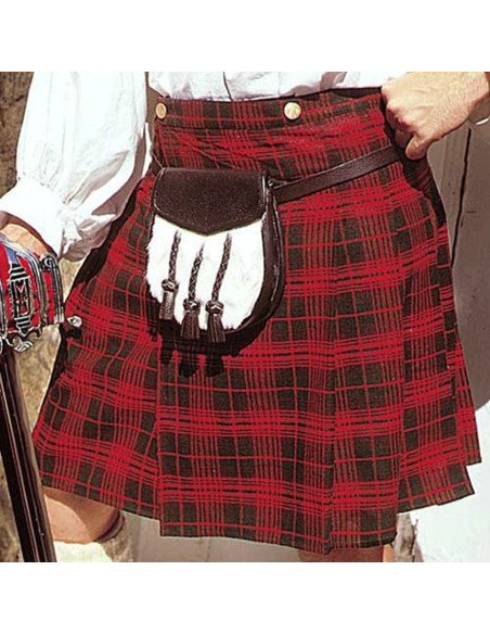 Kilt escocês em lã acrílica