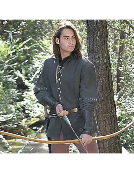 Camisa Medieval Outlaw, em algodão