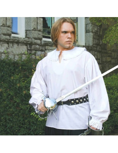 camisa branca mosqueteiro