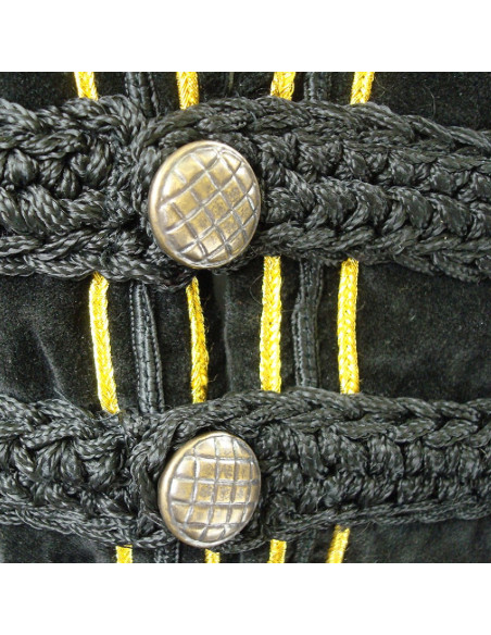 colete pirata em veludo