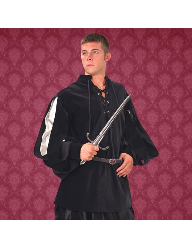 Camisa Renaissance Cavalier, veludo