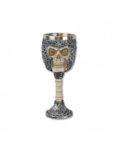 crânio de decoração de cálice
