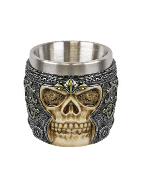 vidro decorado com caveira