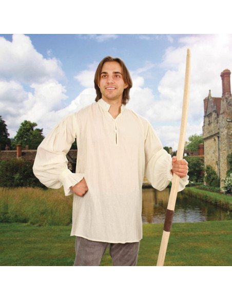 Camisa medieval Fiesta, creme